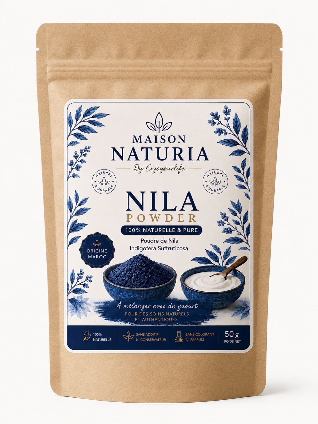 Poudre de Nila Pure – Indigofera Suffruticosa 50g